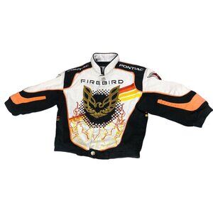 Pontiac Firebird Embroidered Jacket Boys 3T Racing Champions Vintage Coat Trans